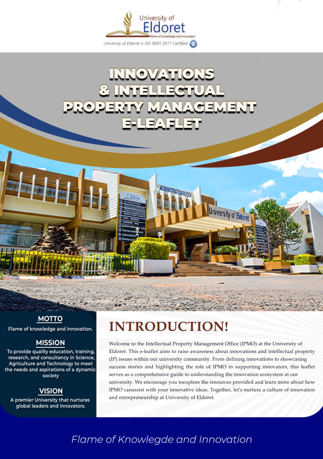 Innovations and Intellectual Properties Management e-Leaflet