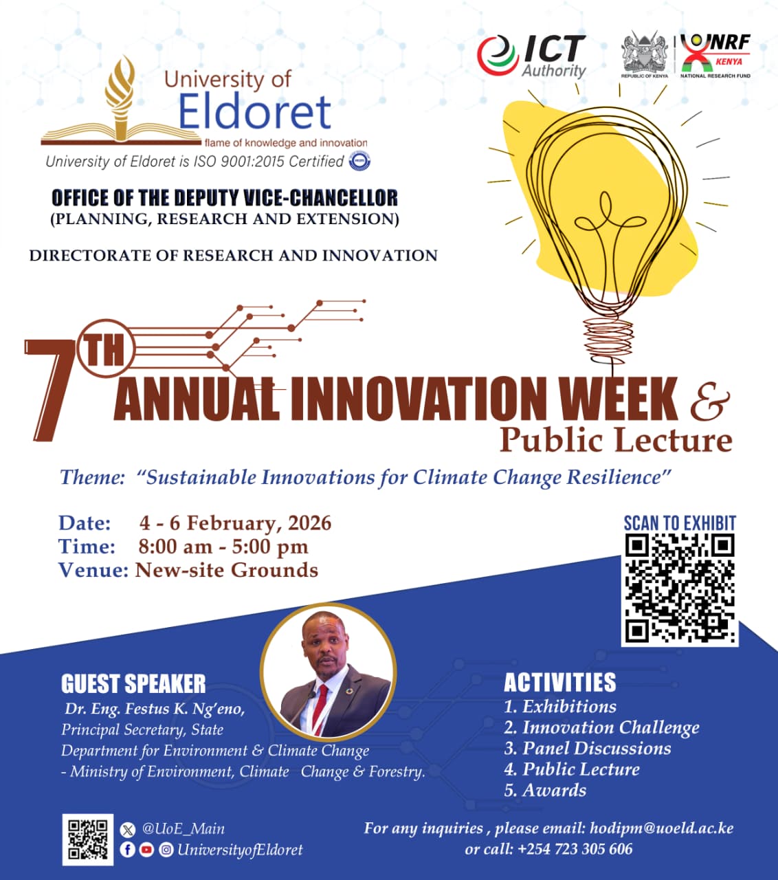 7th Annual UoE Innovation Week and Public Lecture