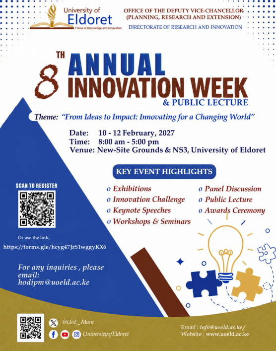 8th Annual UoE Innovation Week and Public Lecture