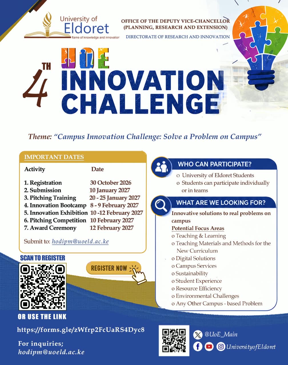 4th University of Eldoret Innovation Challenge
